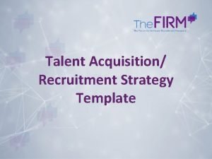Recruitment strategy template