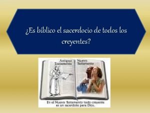 El sacerdocio de todos los creyentes