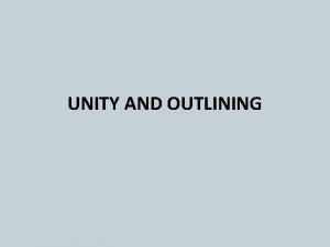 What is unity in paragraph
