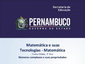 Matemtica e suas Tecnologias Matemtica Ensino Mdio 3