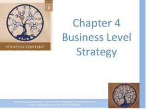Chapter 4 business level strategy