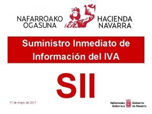 Suministro Inmediato de Informacin del IVA 17 de