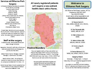 Elthorne park surgery email