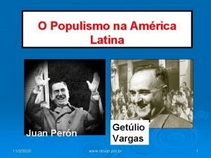 O Populismo na Amrica Latina Juan Pern 1122020