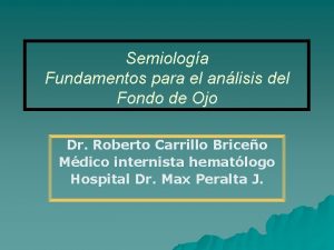 Semiologa Fundamentos para el anlisis del Fondo de