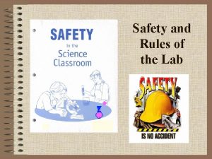 Laboratory safety rules and symbols