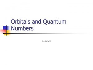 All quantum numbers