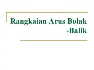 Rangkaian Arus Bolak Balik 10 1 Rangkaian Hambatan