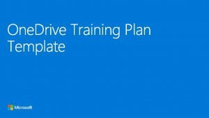 Methods of training
