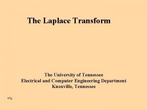 Laplace transform pairs