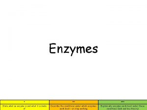 What are enzymes ?
