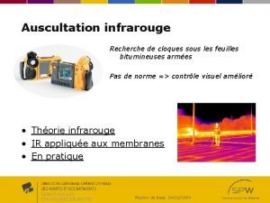 Auscultation infrarouge Recherche de cloques sous les feuilles