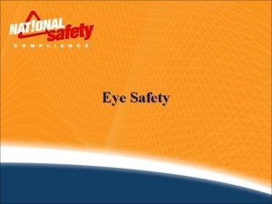 Eye safety training Eye safety training
