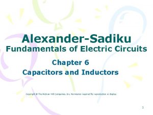 AlexanderSadiku Fundamentals of Electric Circuits Chapter 6 Capacitors