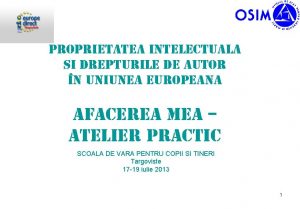 Proprietatea intelectual A Si drepturile de autor n