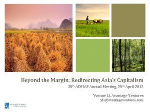 Beyond the Margin Redirecting Asias Capitalism 35 th