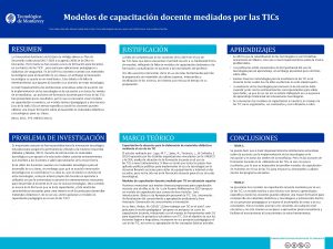 Modelos de capacitacin docente mediados por las TICs