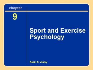 Exercise psychology definition