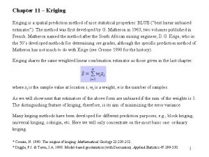 Kriging