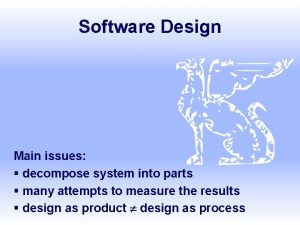 Design issues in software engineering