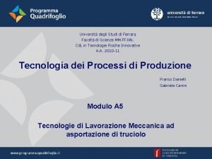 Lavorazione meccanica