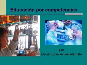 Competencias genericas y especificas