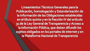 Lineamientos Tcnicos Generales para la Publicacin homologacin y