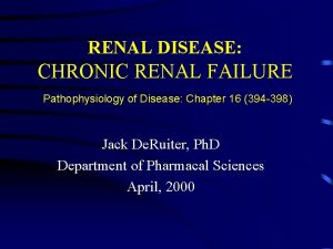 Uremia pathogenesis Uremia pathogenesis