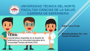 UNIVERSIDAD TCNICA DEL NORTE FACULTAD CIENCIAS DE LA