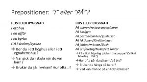 I eller på I eller på
