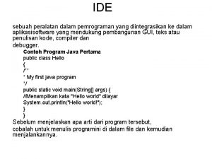 Output dari program