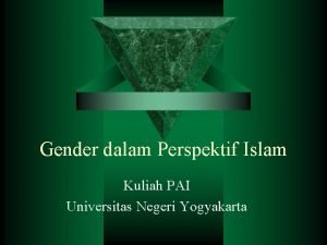Gender dalam Perspektif Islam Kuliah PAI Universitas Negeri