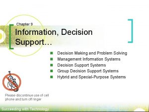 Goal seeking analysis in dss