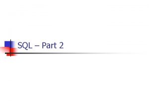 SQL Part 2 Joined Relations Birletirilmi izelgeler n