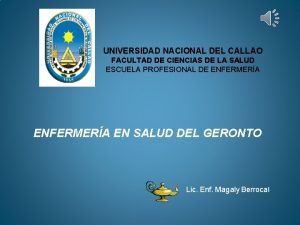 UNIVERSIDAD NACIONAL DEL CALLAO FACULTAD DE CIENCIAS DE