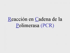 Pasos del pcr