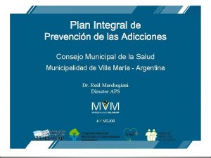 Plan Integral de Prevencin de las Adicciones Consejo