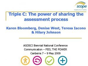 Triple c assessment