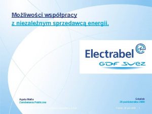 Moliwoci wsppracy z niezalenym sprzedawc energii Agata Matla