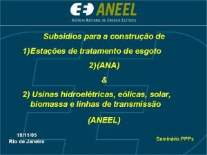 Subsdios para a construo de 1 Estaes de