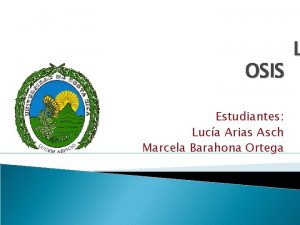 OSIS Estudiantes Luca Arias Asch Marcela Barahona Ortega