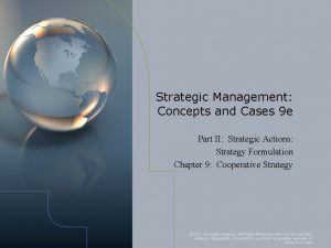 Strategic Management Concepts and Cases 9 e Part