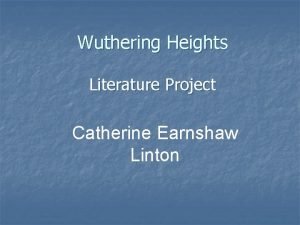 Conflicts in wuthering heights