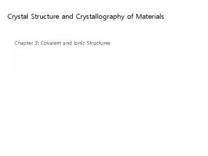 Zinc blende structure