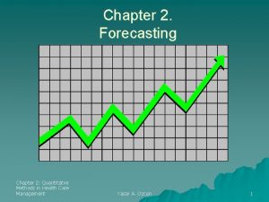 Chapter 2 Forecasting Chapter 2 Quantitatve Methods in