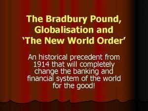 Bradbury pound note