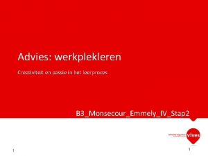 Werkplekleren advies