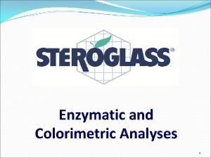 Enzymatic colorimetric method