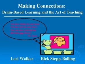 Making Connections BrainBased Learning and the Art of