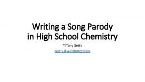 How to write a song parody